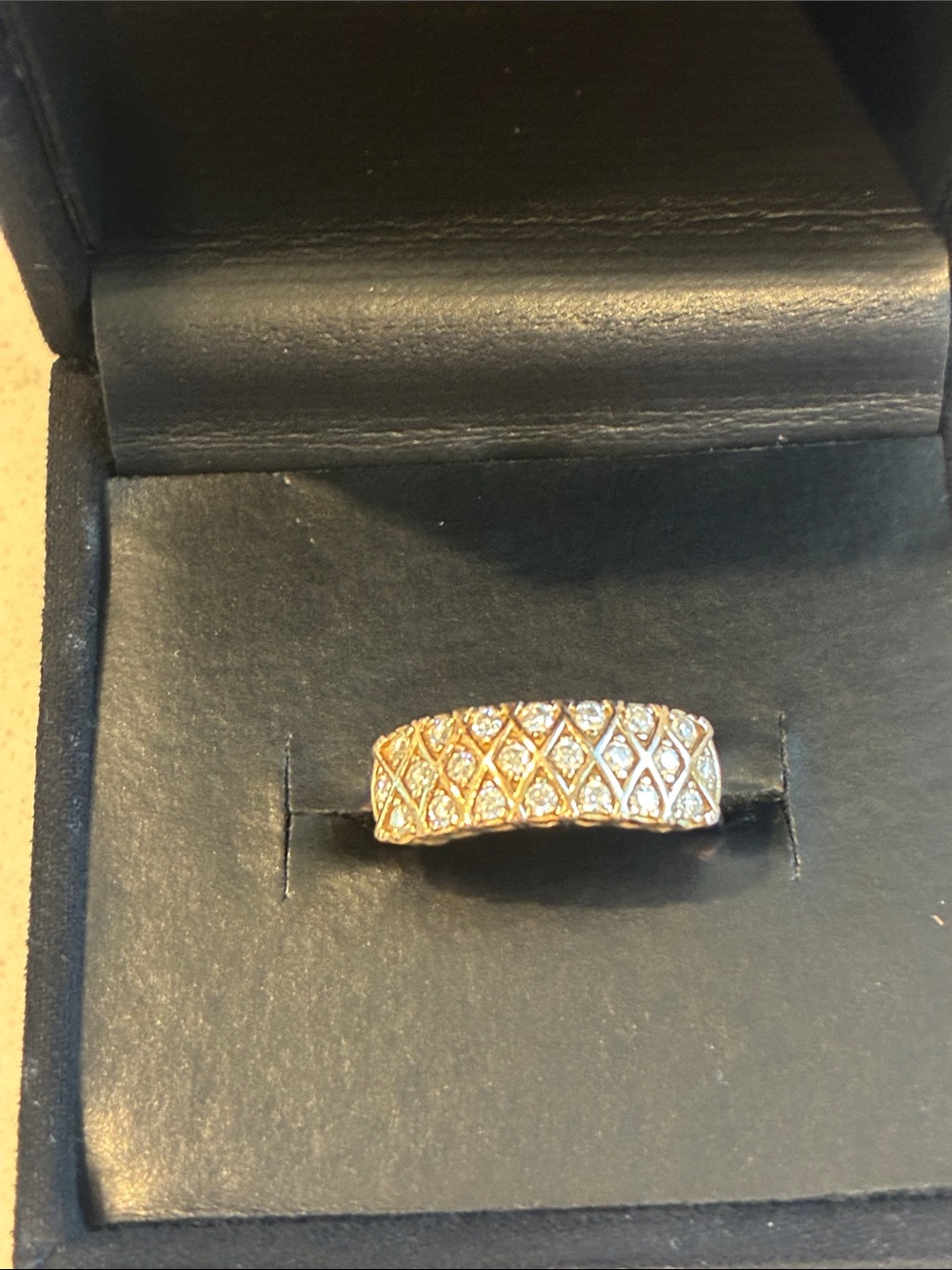 Moissanite Fire Band Ring size7